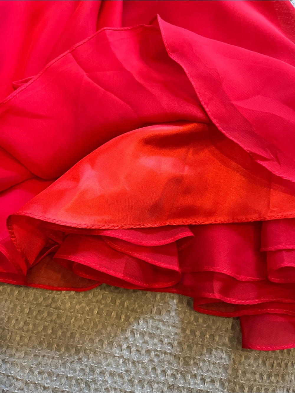 Sherri Hill Red Embellished V-Neck Mini Dress - Prom or Party Ready To Go! - Picture 5 of 7